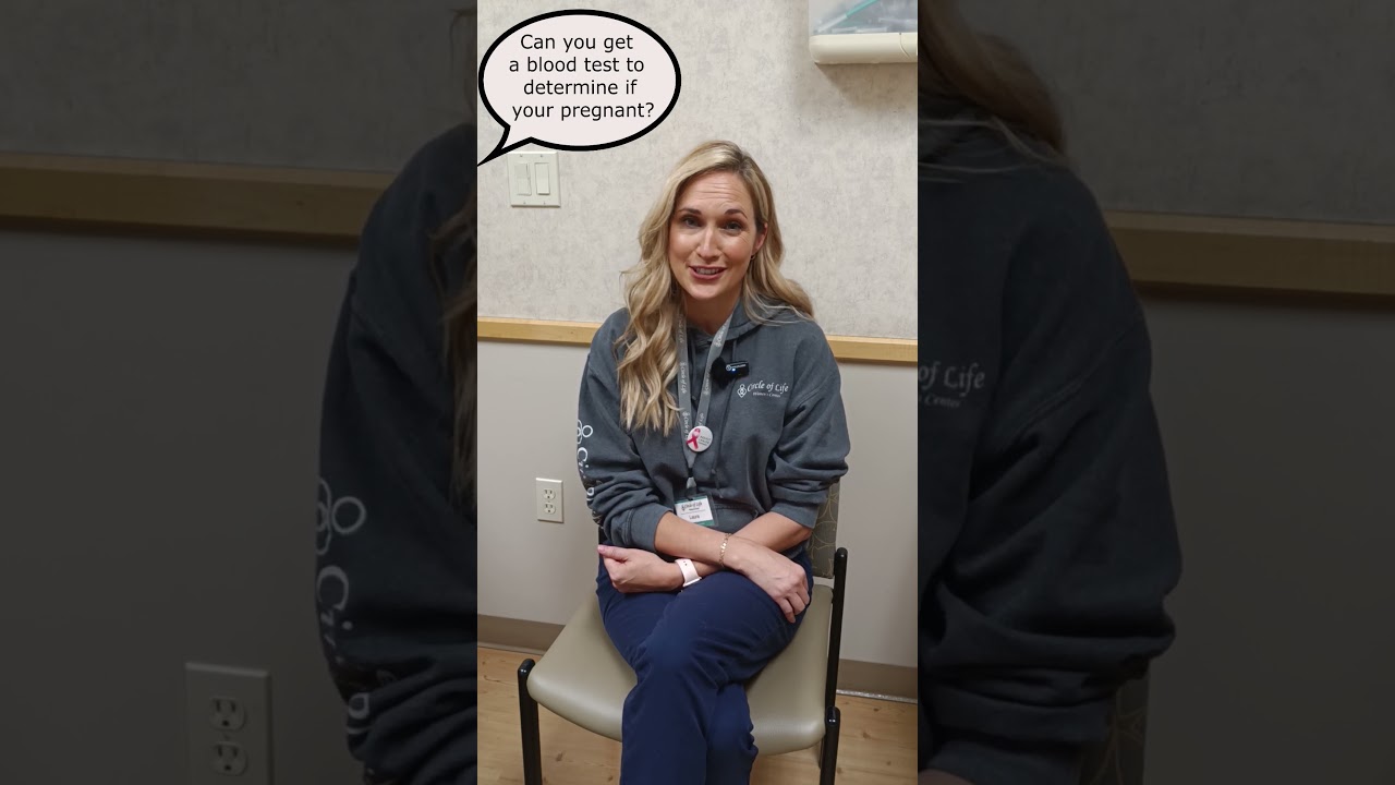 Can you get a blood test to determine if your pregnant? Q&A with nurse Laura. #shorts
