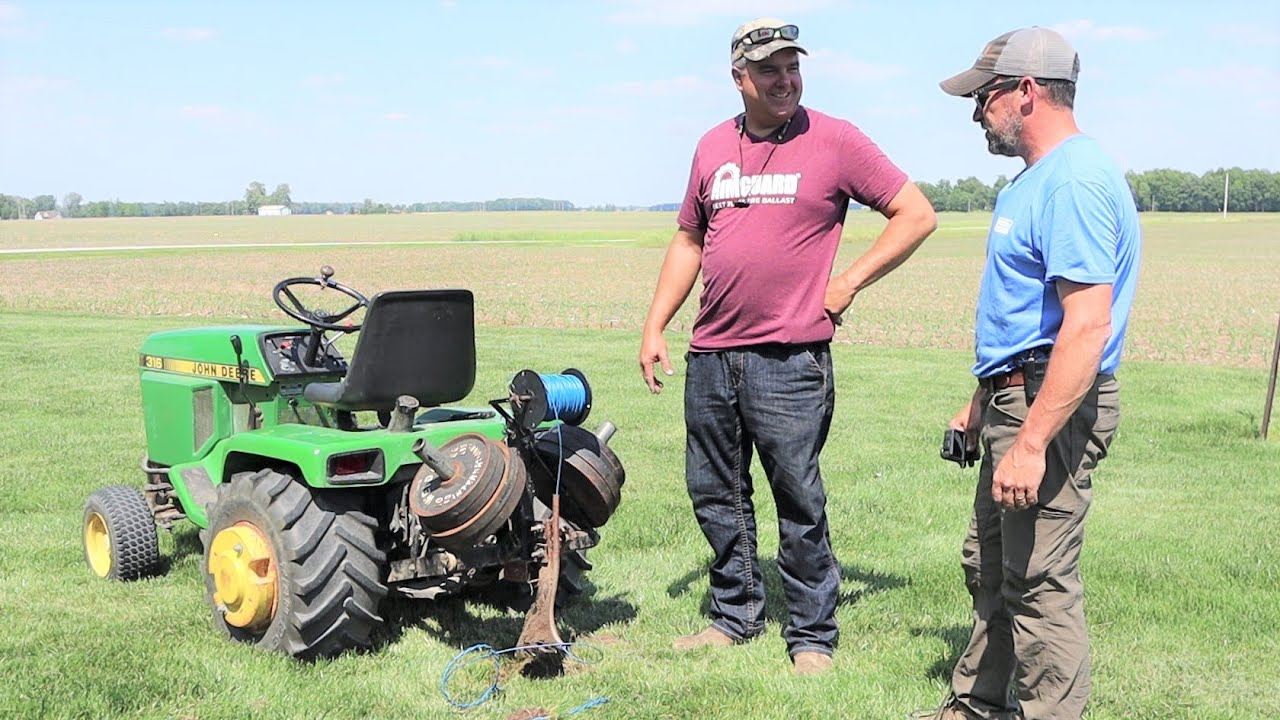 TTWT Visits to See My Unique Tractor Use! How to Install an Underground Dog Fence w/ Garden Tractor