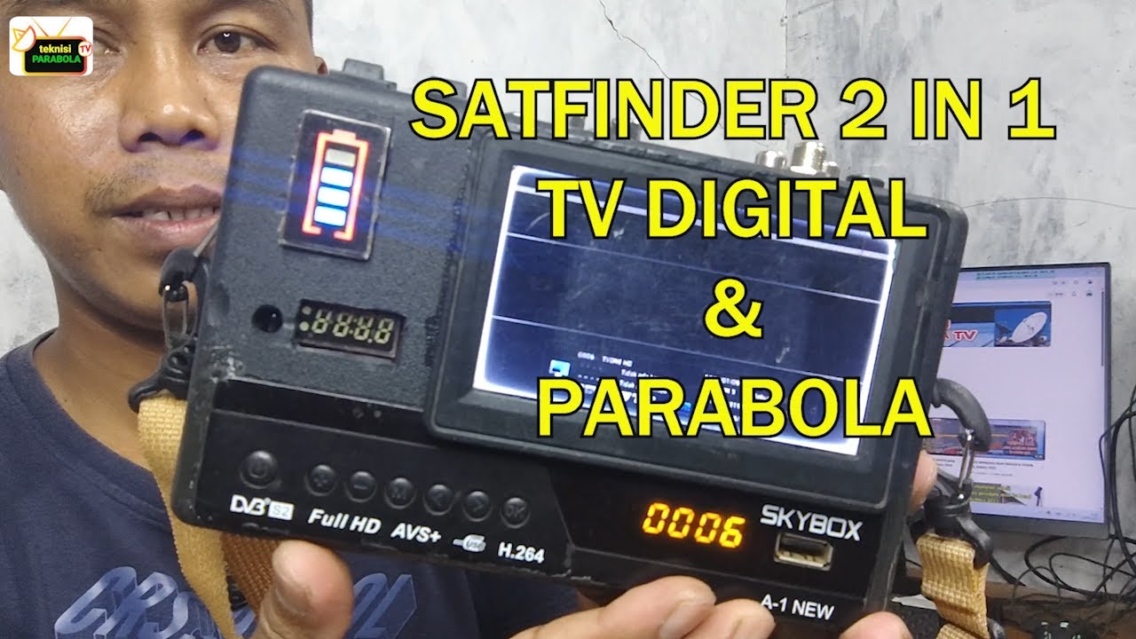 Satfinder untuk tv digital dan receifer parabola