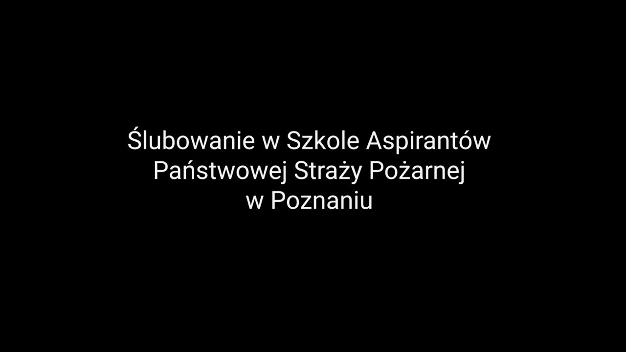 Ślubowanie SA PSP Poznań - 18.10.2018