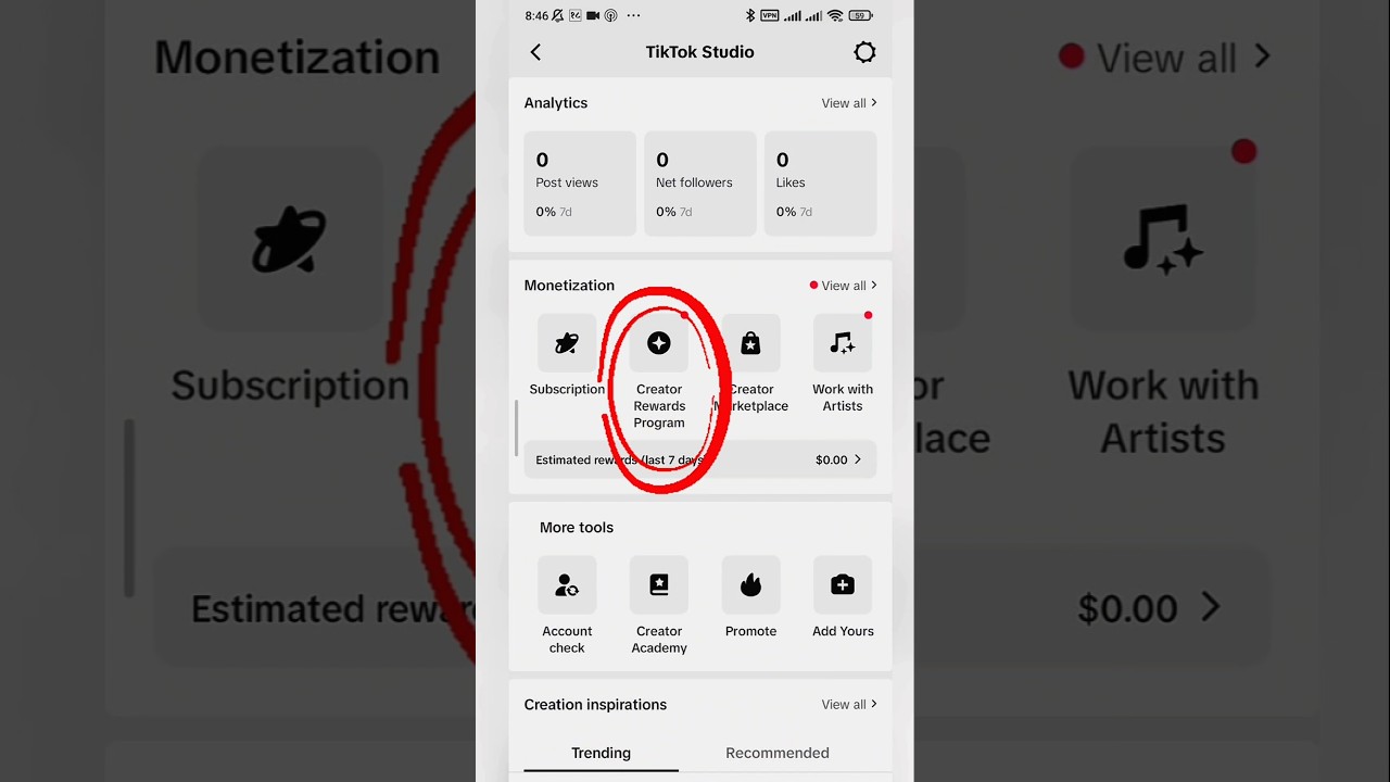 Creator rewards program available with zero followers. #CapCut #1millionviews #tiktok #earnings