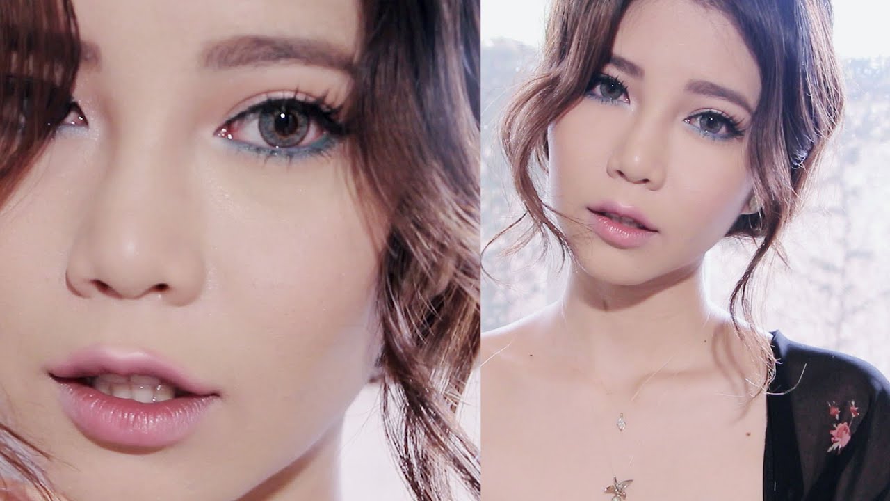Easy Pink & Blue liner makeup tutorial