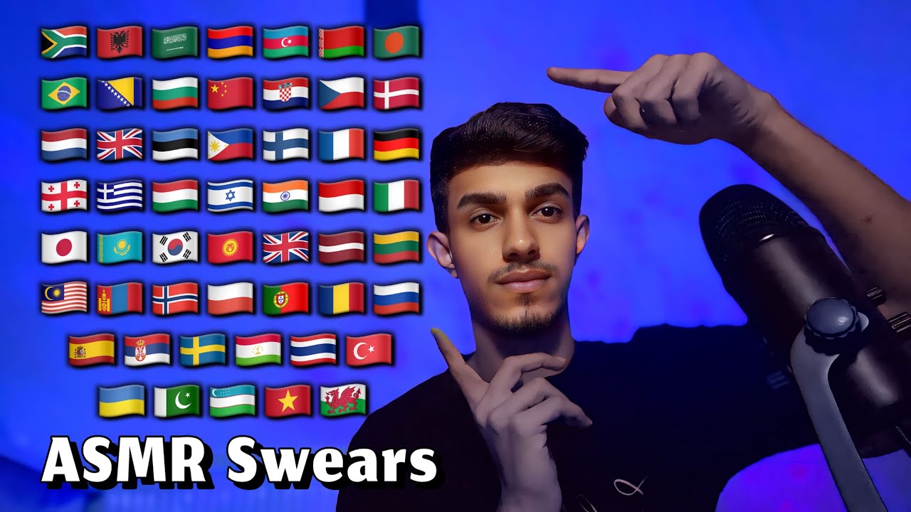 ASMR Swear Words in 52 Different Languages | For Tingles 🤍 ⭐ 