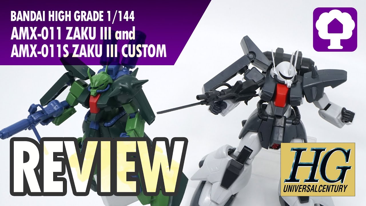 HGUC 1/144 Zaku III and Zaku III Custom Review - Hobby Clubhouse | ZZ Gundam Model and Gunpla