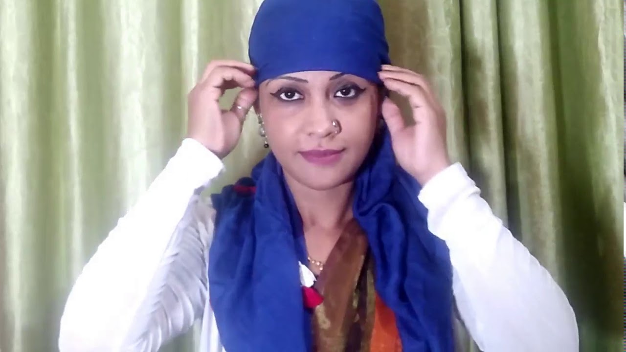 face cover with wearing saree gloves and sunglass