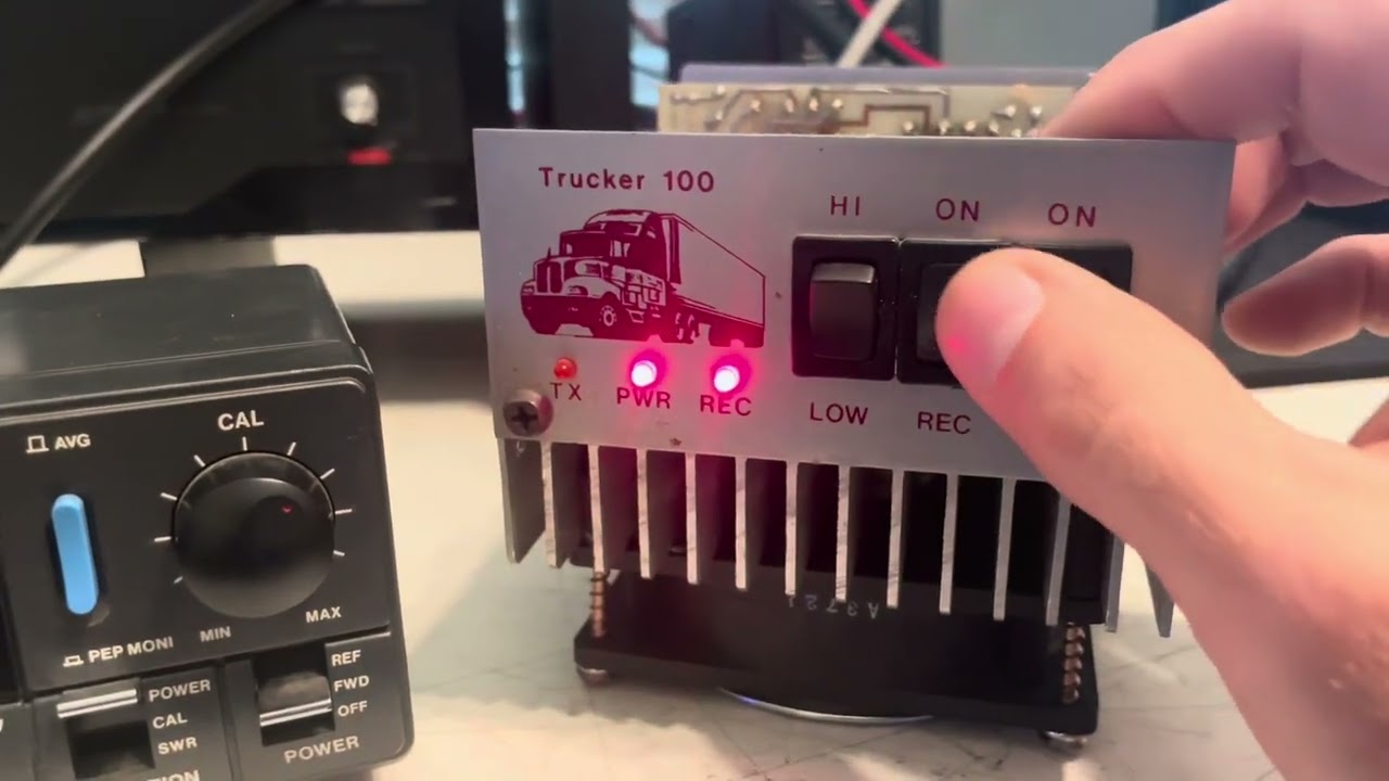 Quick test of a Trucker 100 single MRF455 amplifier
