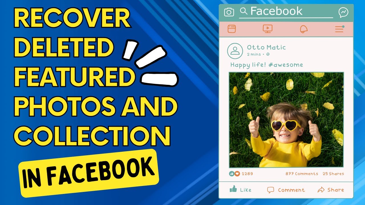Как восстановить удалённые избранные фотографии на Facebook? Способы восстановления удалённой изб...