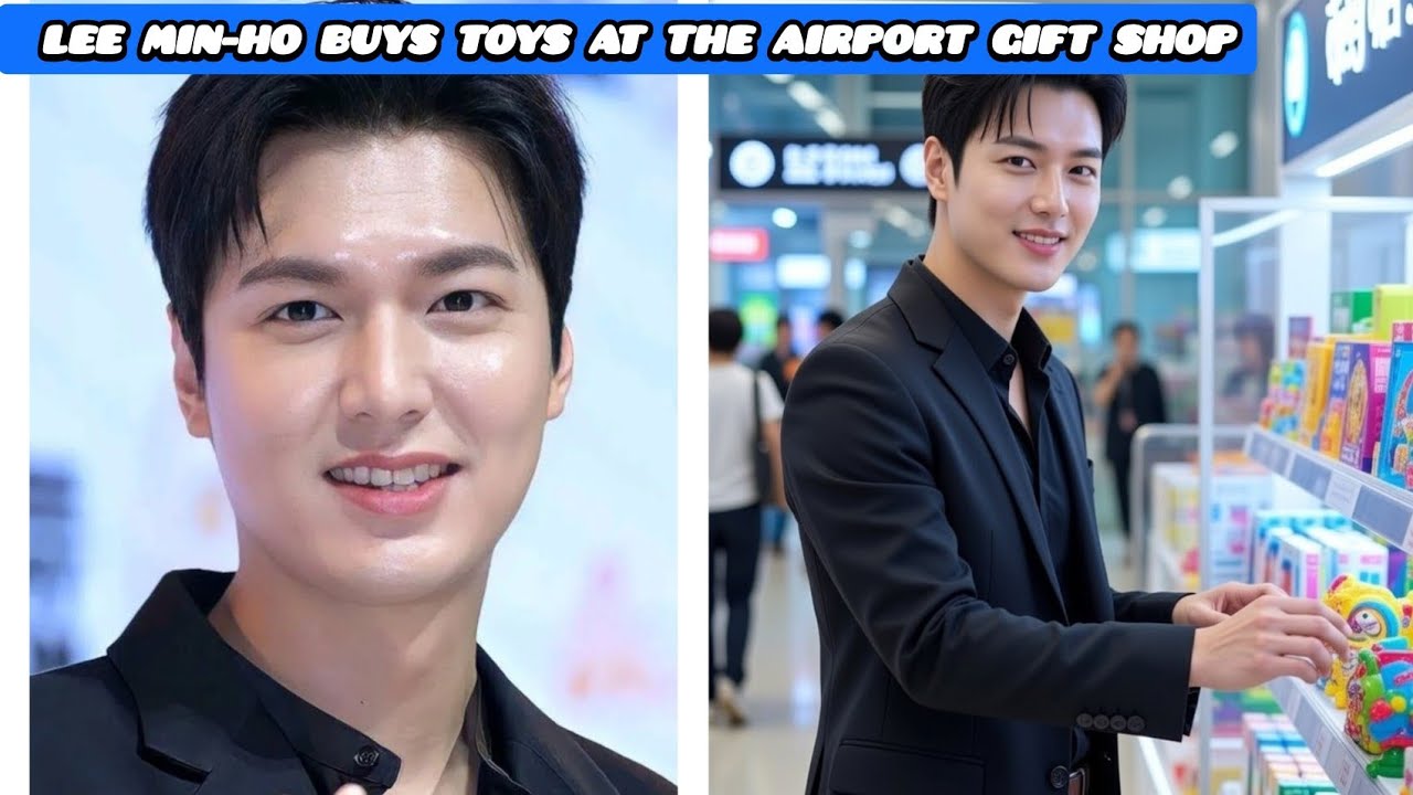 Lee Min-ho Buys Toys at the Airport Gift Shop