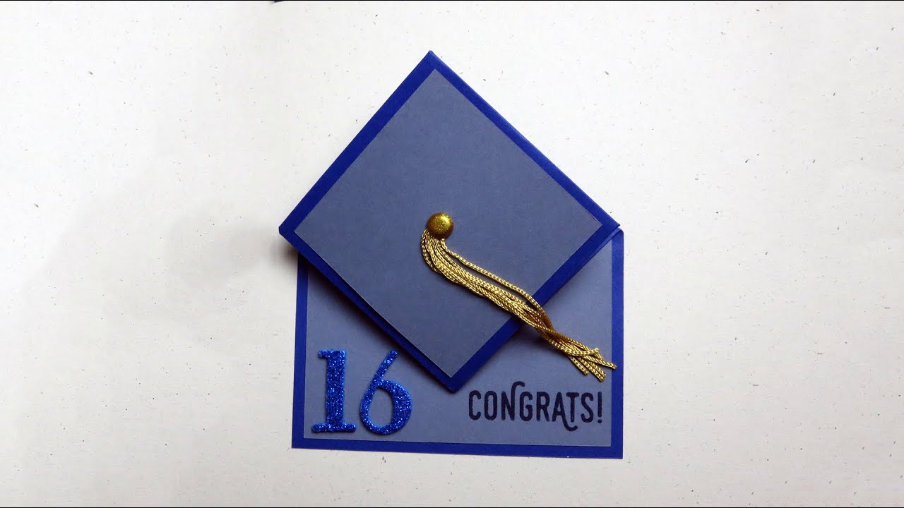 Graduation Cap Card Tutorial
