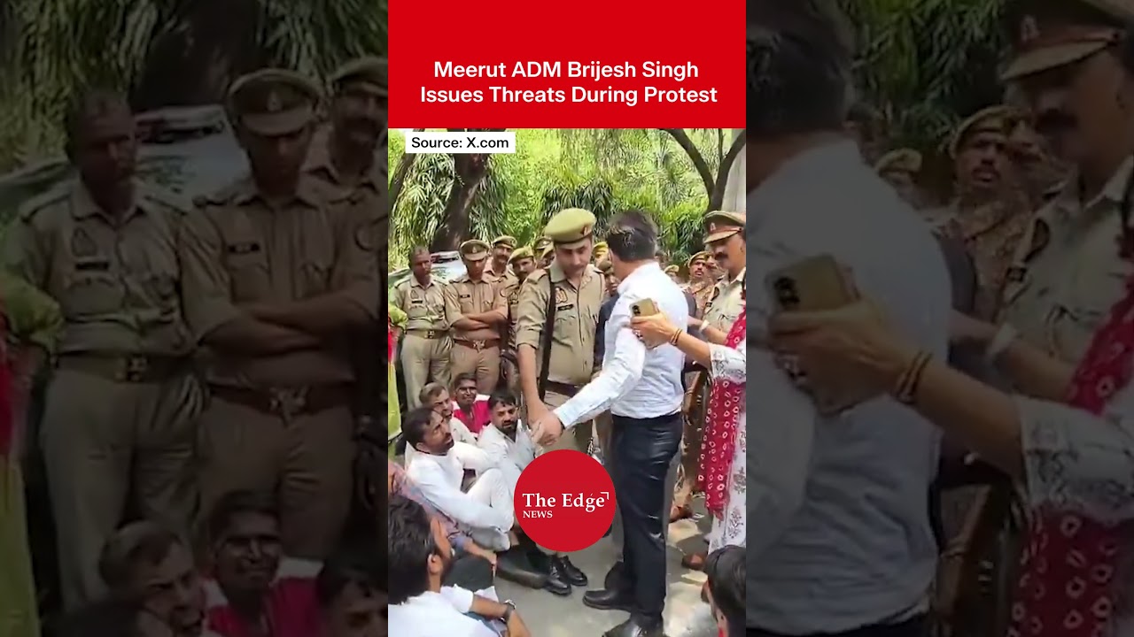Meerut ADM Brijesh Singh&rsquo;s Heated Argument During Protest Goes Viral