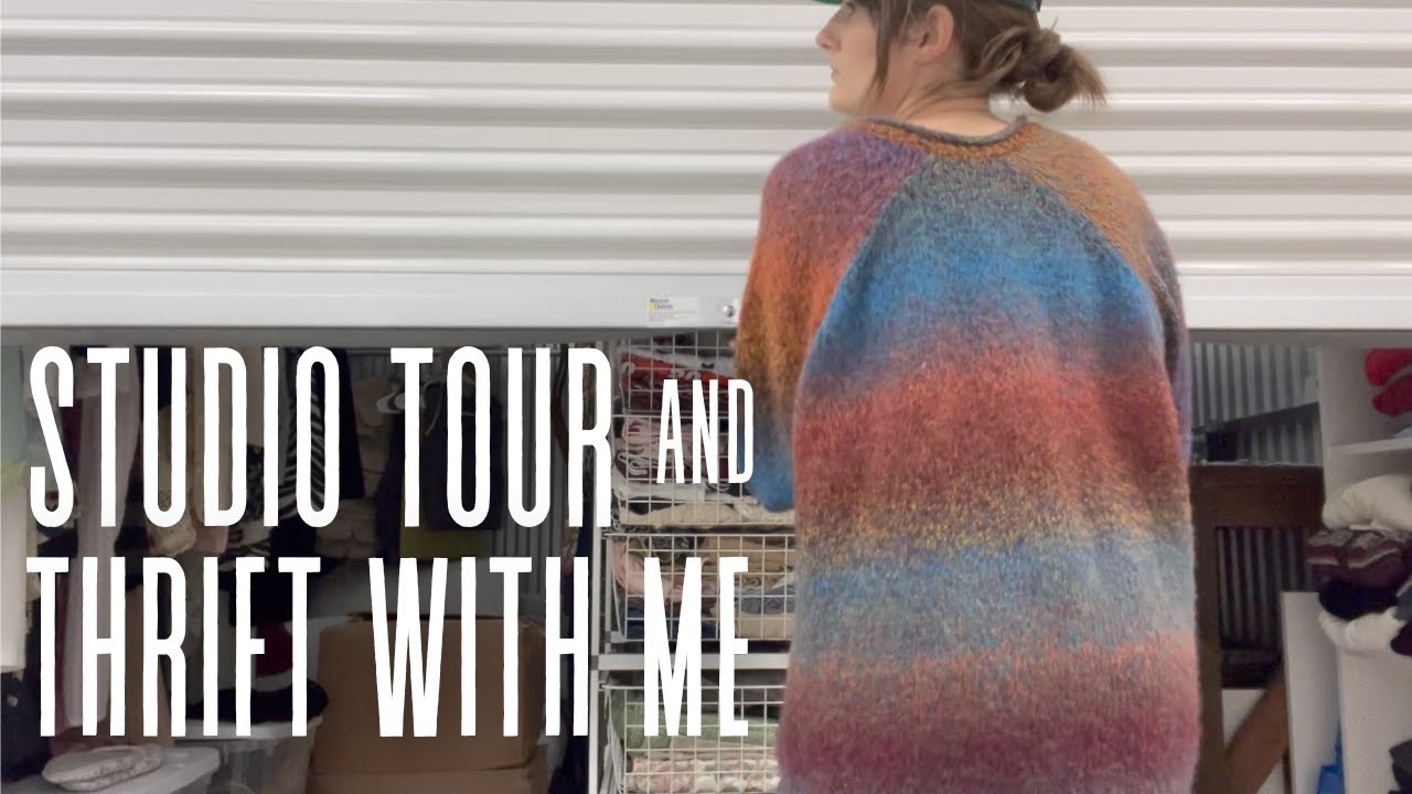 a day in the life as a full time vintage reseller | depop top seller | studio tour and thrift haul