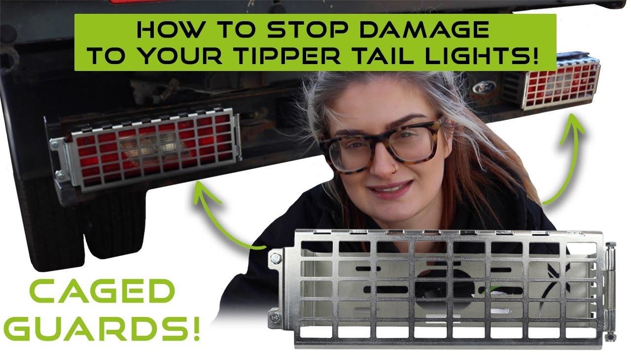 Protect Your Tail Lights On Tippers Dropsides Lutons With X8R's Zinc Plated Cage Guards! X8R0296