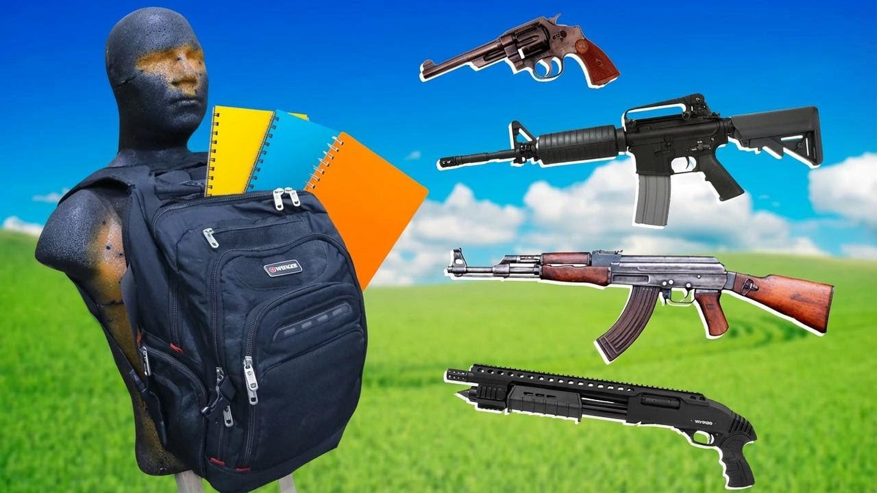 TEST: Can a Backpack Full of Notebooks Stop a Bullet?