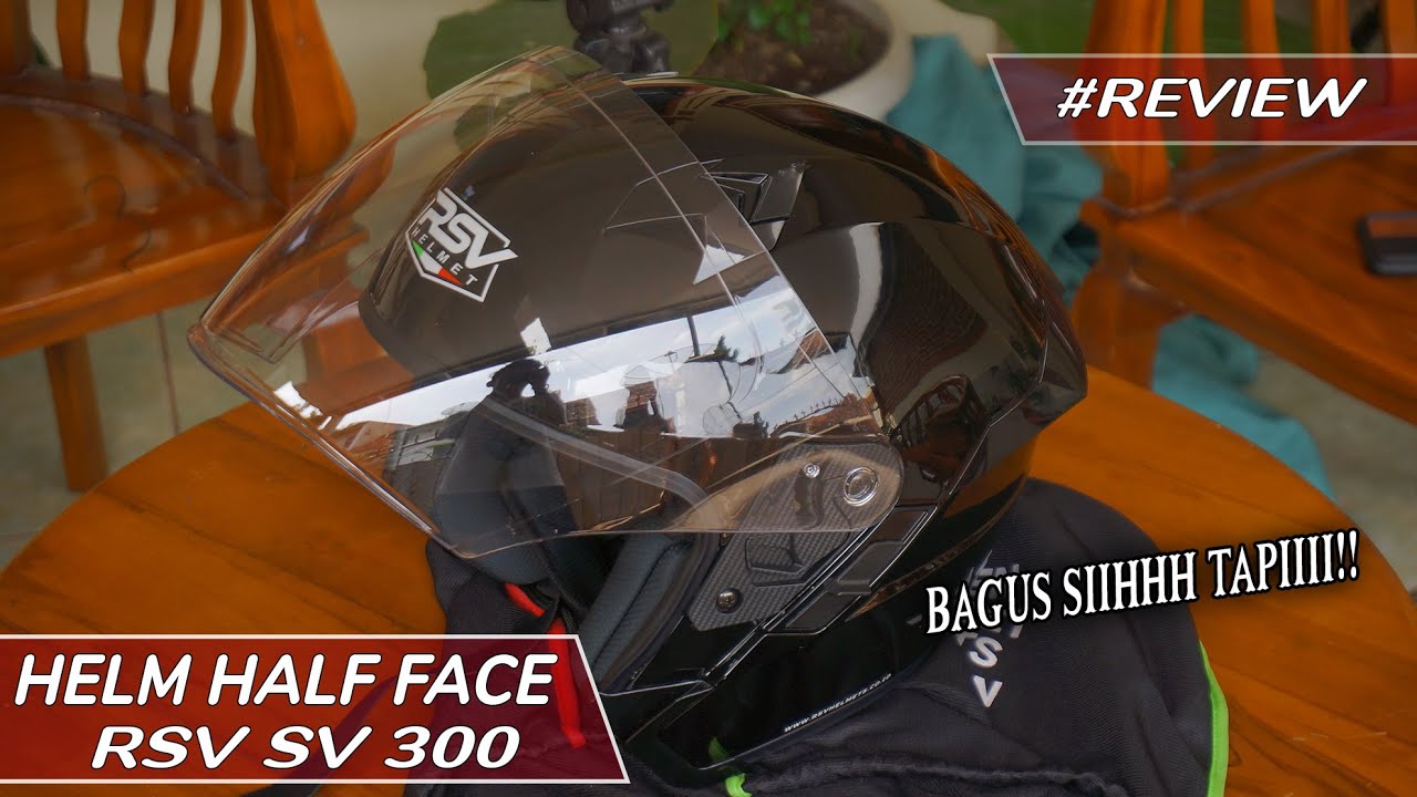 YAKIN MAU BELI RSV SV 300 ??  || REVIEW HELM RSV SV300 BLACK GLOSSY