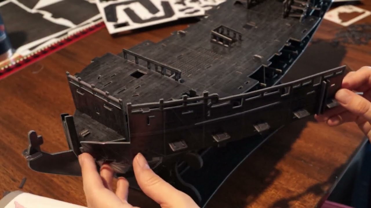 ASMR Crafting: Creating a Pirate Ship! Part 1 (whispering) (tapping)