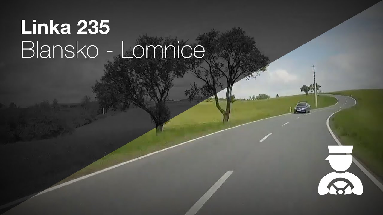 Linka 235: Blansko - Lomnice (zrychlené video)