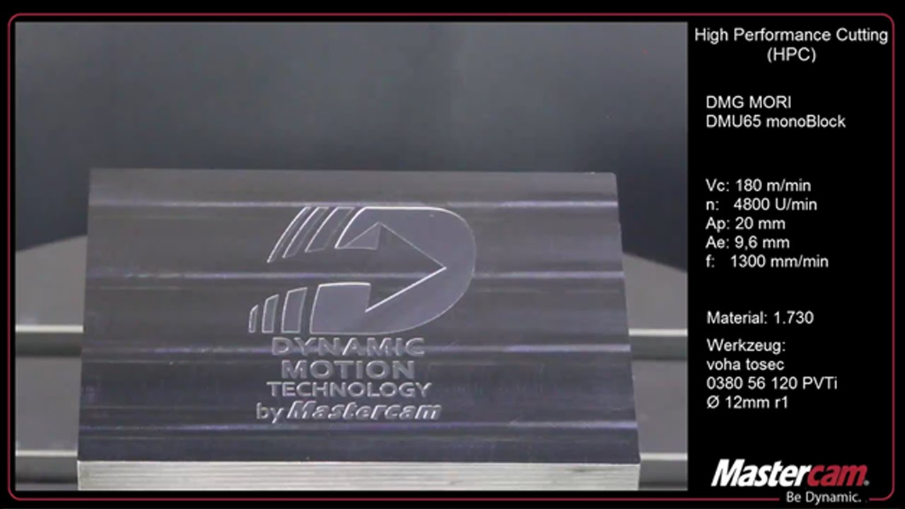 Mastercam High Performance Cutting (HPC)
