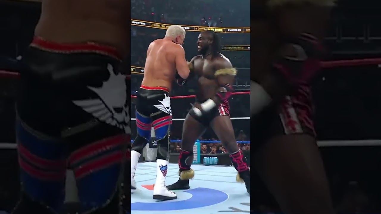 Cody Rhodes was quick but Oba Femi was quicker! 😳 #SNME