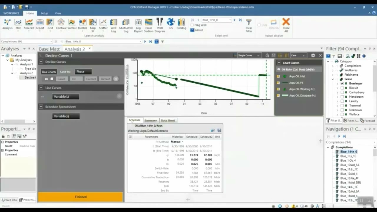 OFM Well Type and DCA (How To Do!)