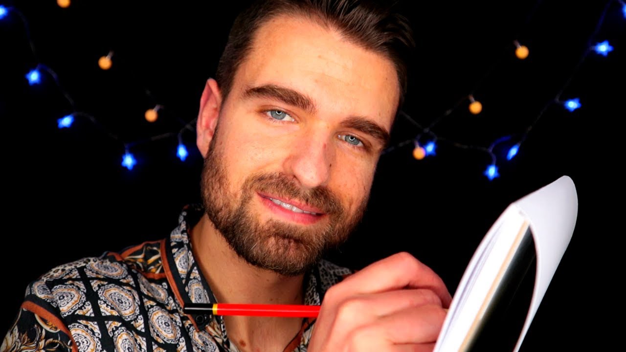[ASMR] Sketching Your Portrait | Whispered Roleplay. Personal Attention. Pencil Sounds.