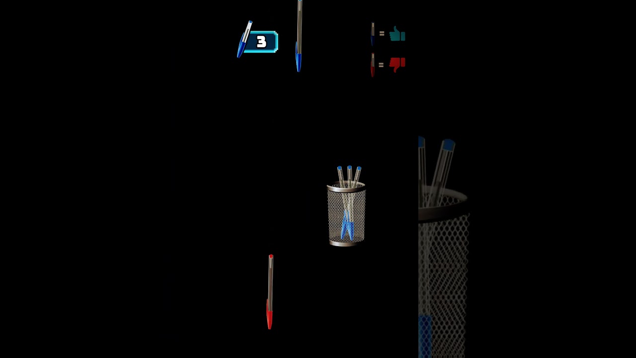 black pen and blue pen trend