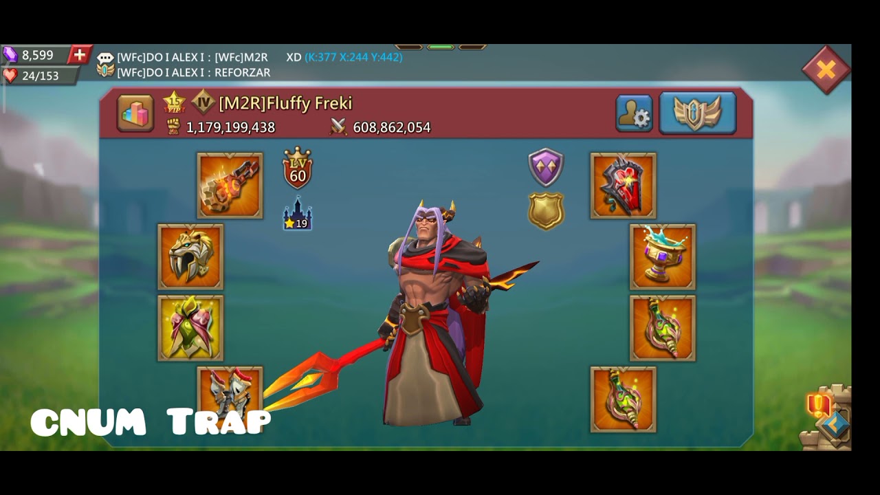 Lords Mobile ES- Solo trap vs M2R | Hit de 765% inf | kills | CNUM Trap