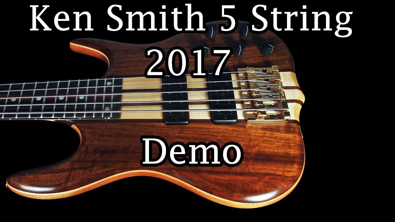 Ken Smith 5GN Imbuia 5 String Bass 2017 with Neck-Thru and 5-Piece Body