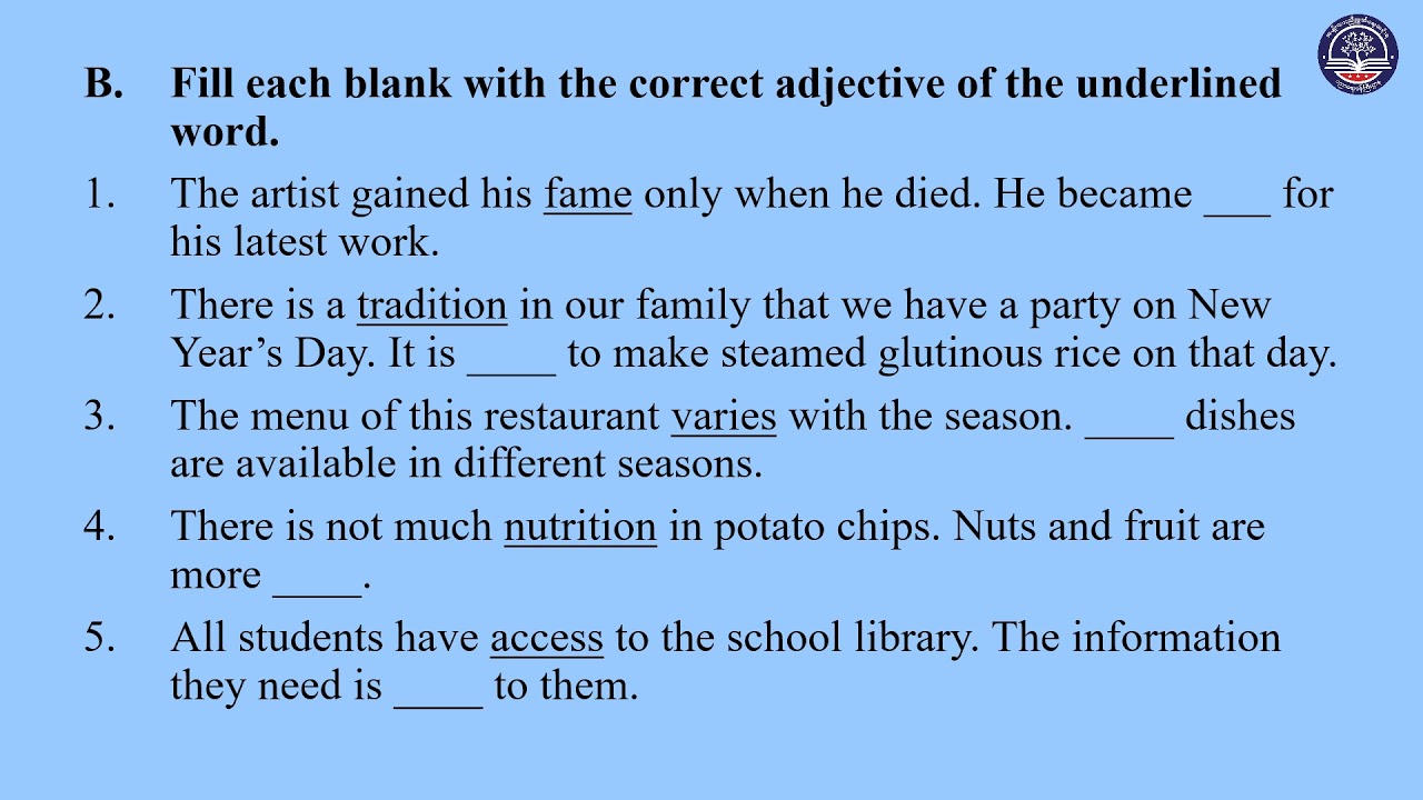 Grade 10 English, Unit 7,  Part 3