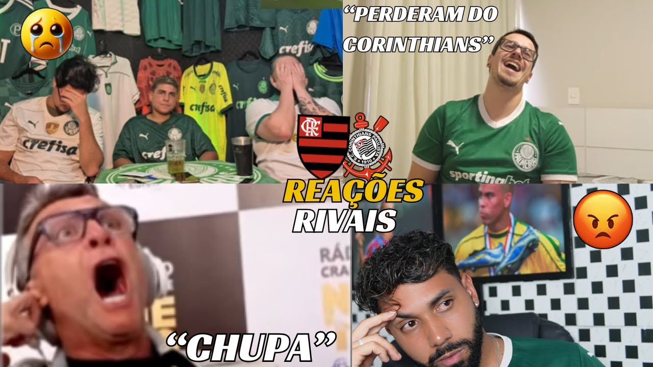 REA&Ccedil;&Otilde;ES DOS RIVAIS- FLAMENGO 0X2 CORINTHIANS - SUPERCOPA 2026