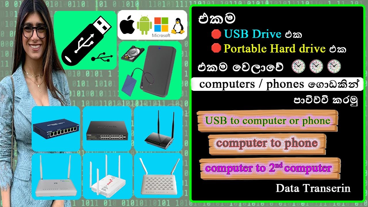 රවුටරේ USB Port එකෙන් NAS එකක් හදමු  | How to connect pen drive to wifi router?