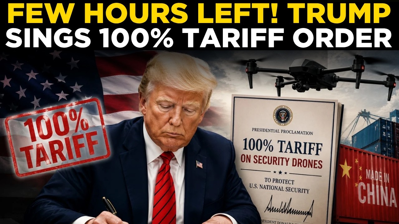 TRUMP LIVE: 100% TARIFF BOMBSHELL &mdash; Few Hours Left! Latest Breaking Update | Trump Tariff Order