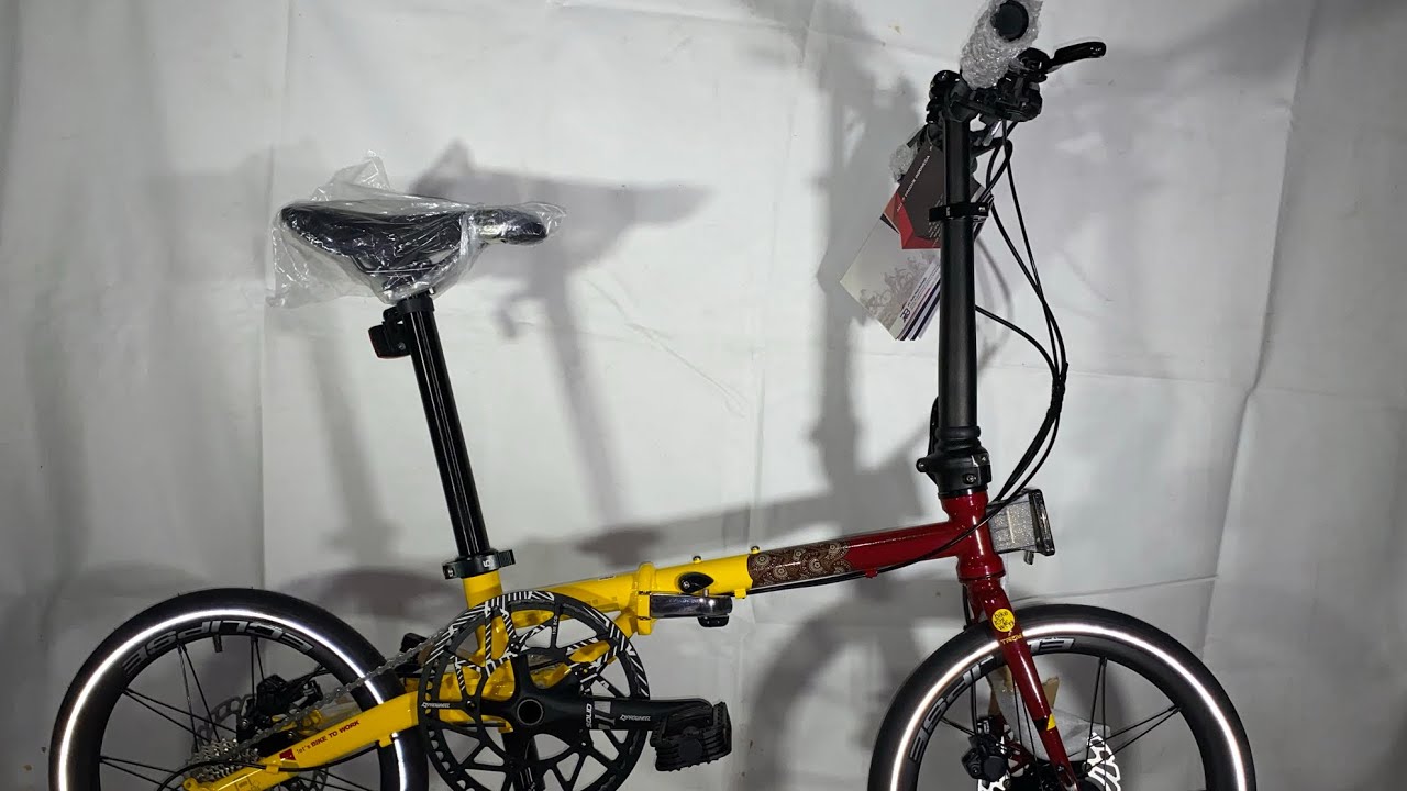 SEPEDA LIPAT ELEMENT TROY X 10 SPEED B2W BATIK EDITION 16 INCH, CHROMOLY, HYDRAULIC, TELESCOPIC