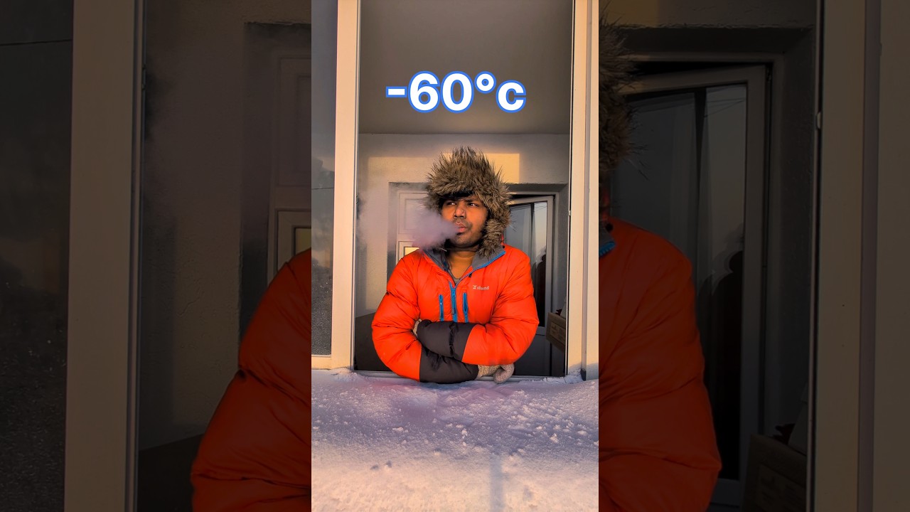 Freezing Air at -60&deg;c #russia #yakutia #winter #siberia