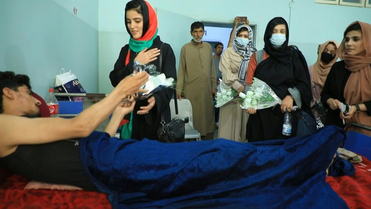 Afghan women activists visit hospitialised anti-Taliban forces | AFP
