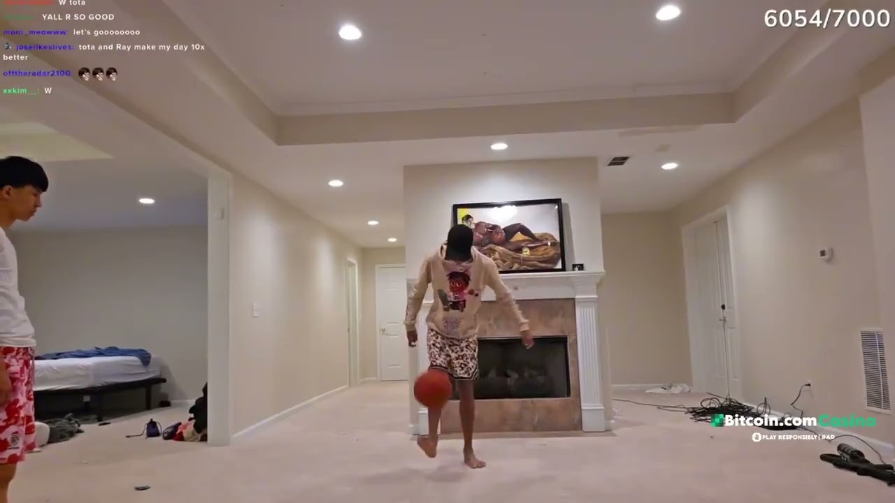 Ray was impressed by how good Tota is at soccer as he shown off his juggling skills while they were