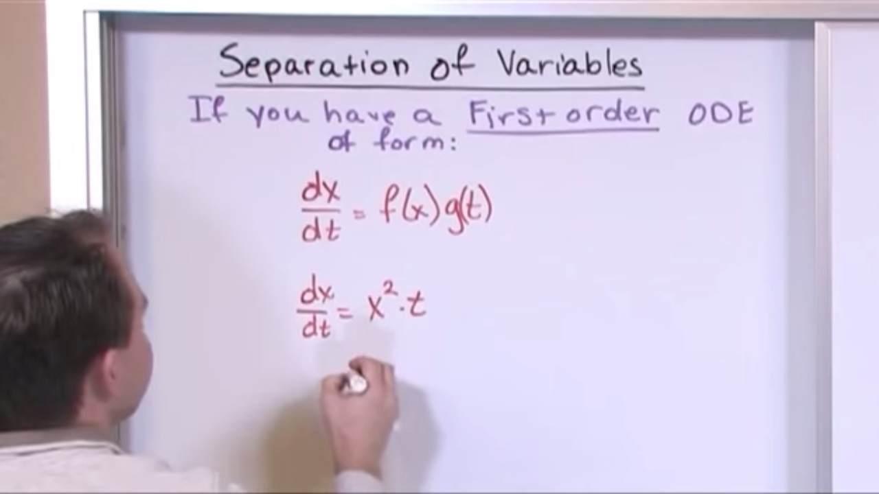 Lesson 3 - Separation Of Variables (Differential Equations)
