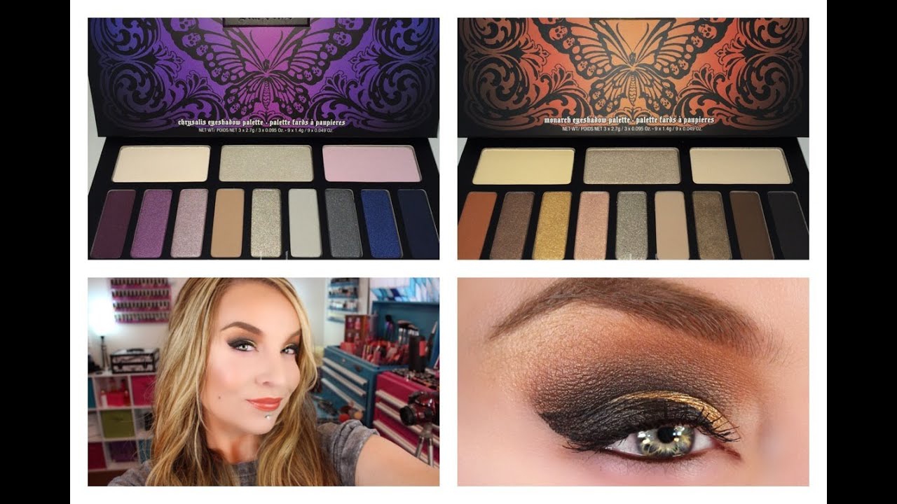 Kat Von D Monarch & Chrysalis Eyeshadow Palettes : 1st Impression : Demo / Look