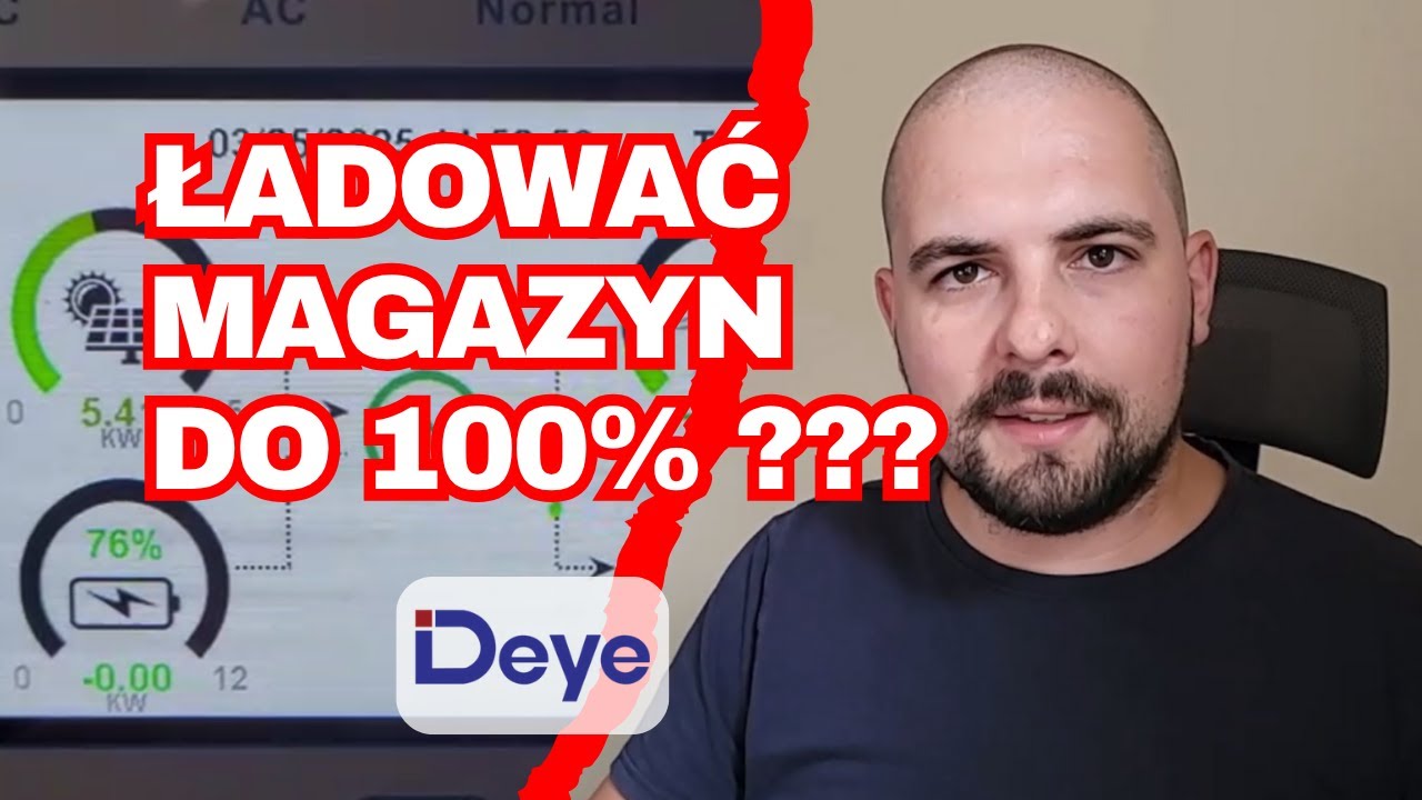 Dlaczego NIE NALEŻY tak robić⁉️🔋 Czyli, jak zmusić Deye, żeby nie ładował magazynu do 100%🪫❓