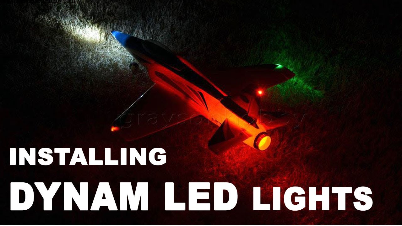Dynam RC Airplane LED Lights - Installation of RC Hobby Airplane Lights
