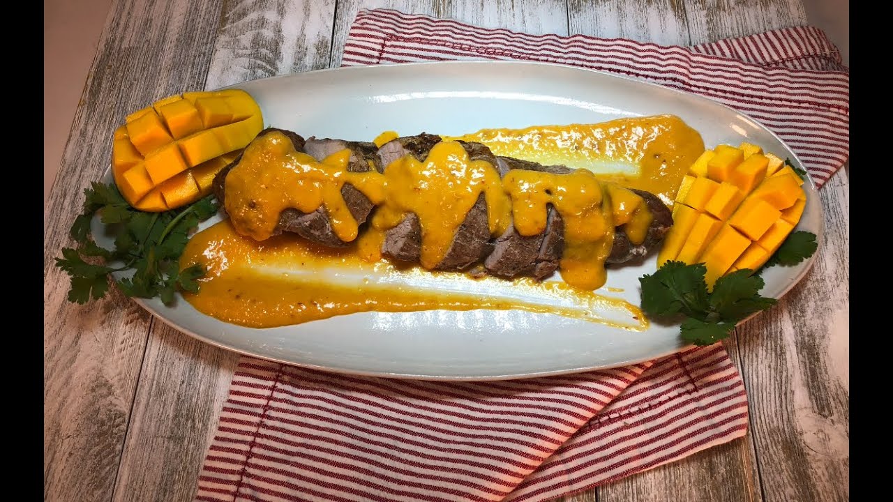 LOMO DE CERDO EN SALSA DE MANGO