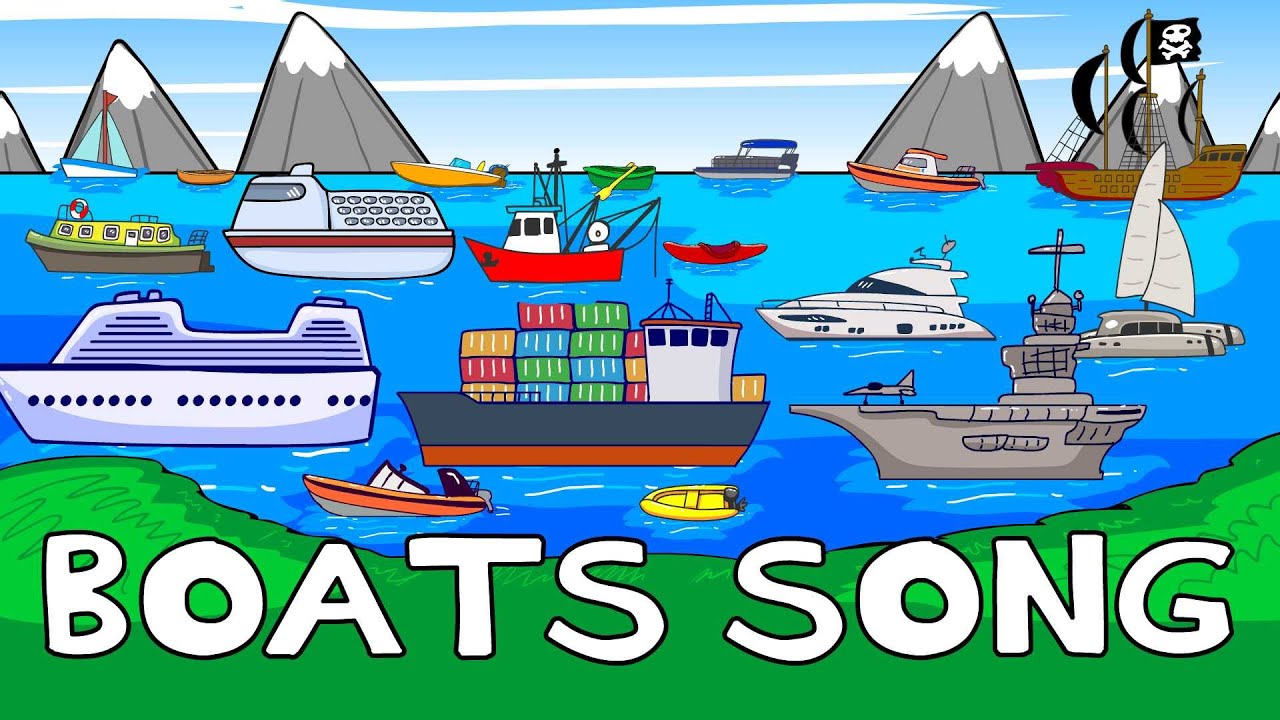 Boats for Kids | Nursery Rhyme Songs | The Boat Song