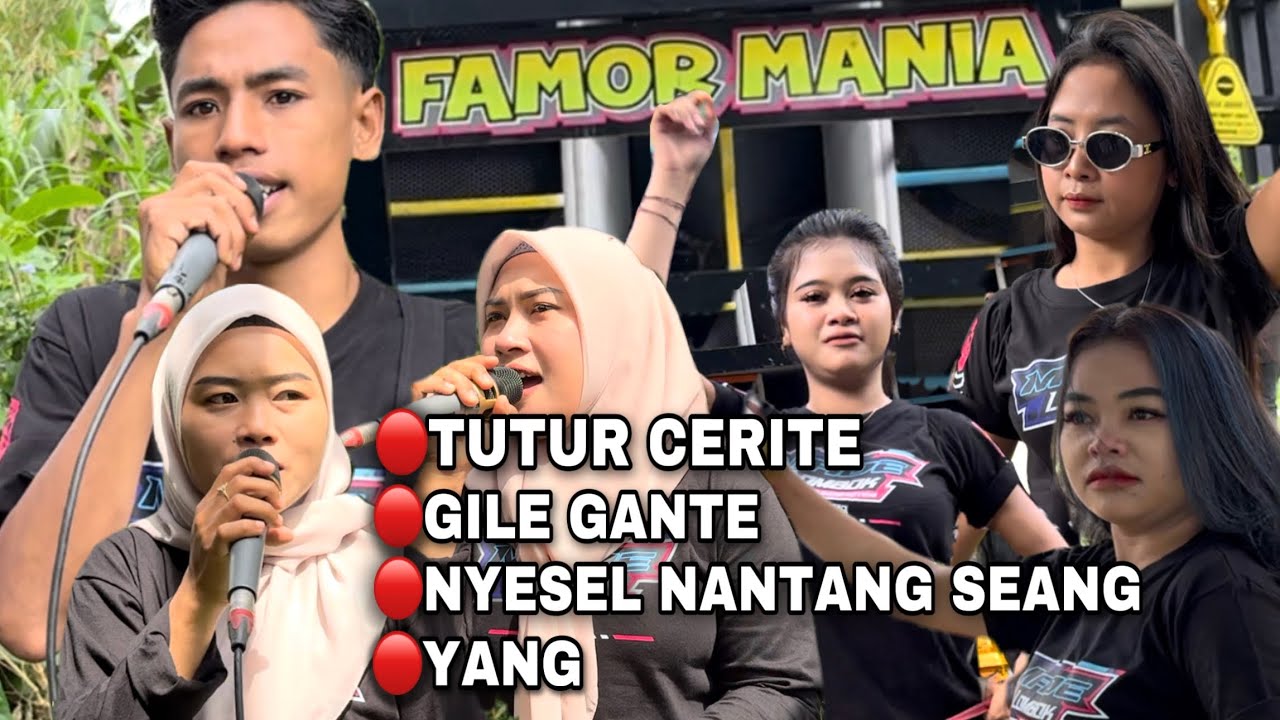 Vidio Ful Live Lendang Are  Lagu Tutur Cerite  Gile Gante - Nyesel Nantang Seang - Yang FAMOR MANIA