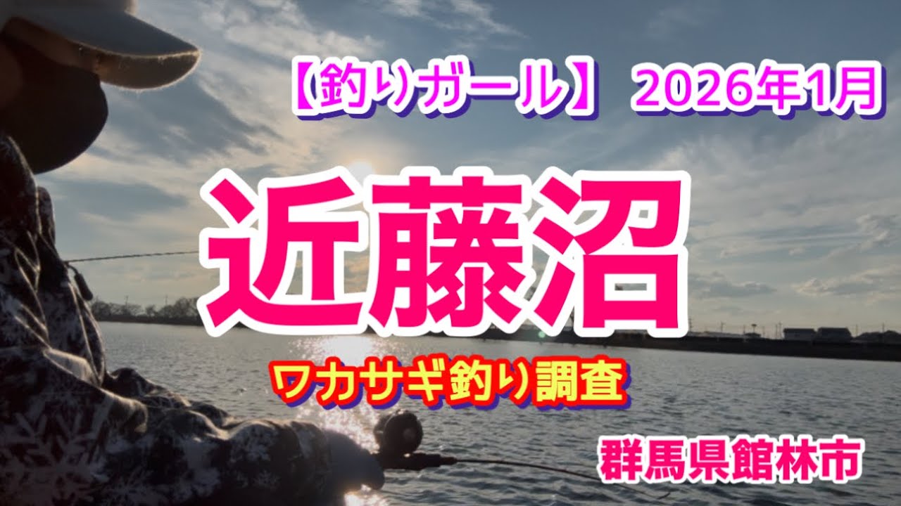 【釣りガール】近藤沼でワカサギ釣り調査2026