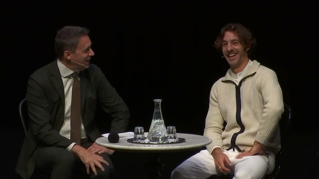 Dirigent Lorenzo Viotti im Gespr&auml;ch mit Staatsoperndirektor Bogdan Ro&scaron;čić