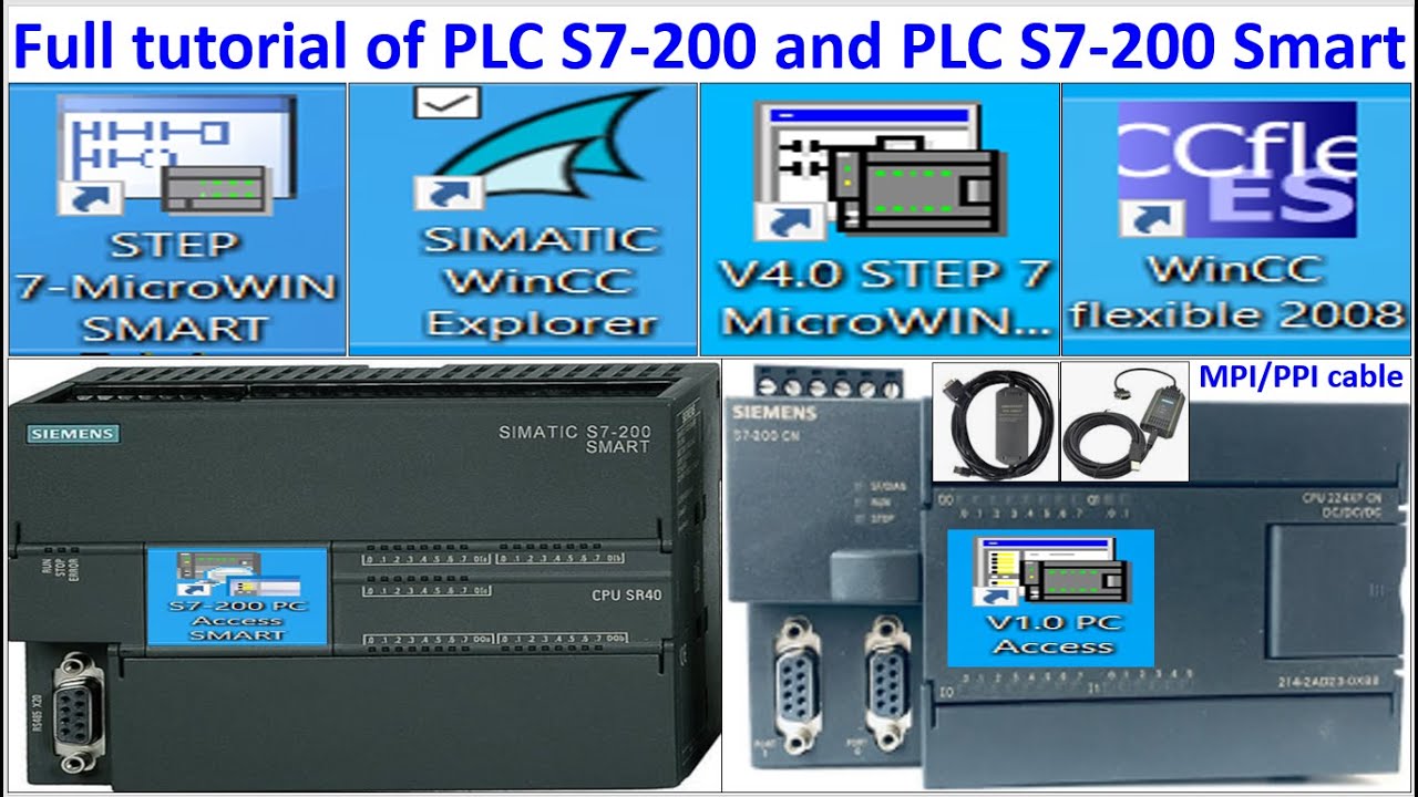 PLC S7-200 and PLC S7-200 Smart full tutorials