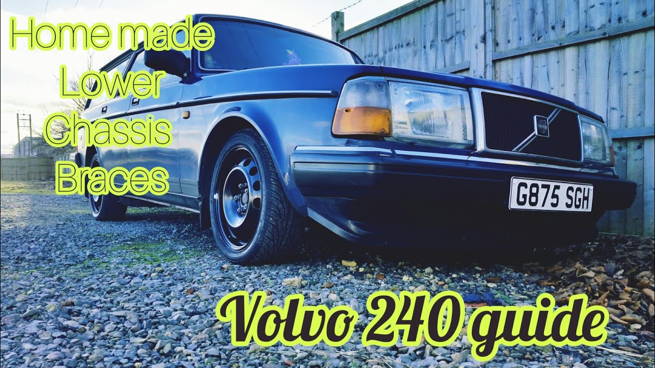 Volvo 240 lower chassis brace. Homemade diy