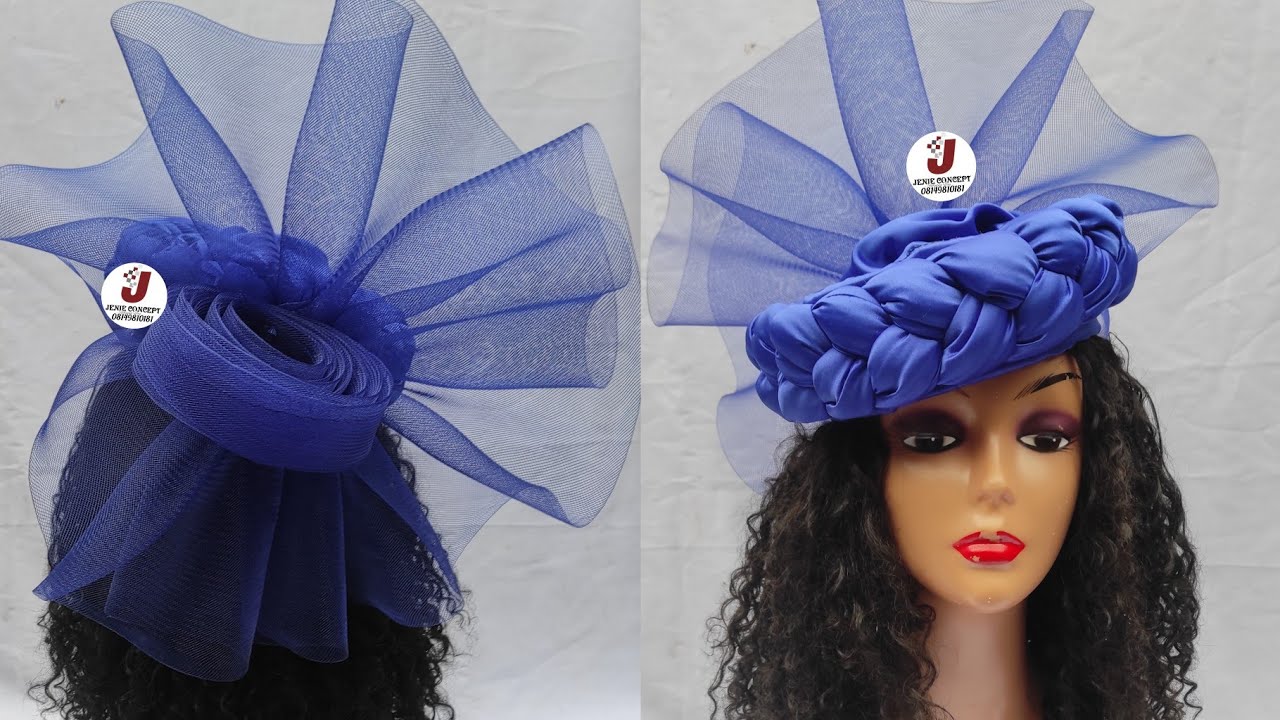 Braided Headband with Crinoline Embellishment and Detachable Zara Cap