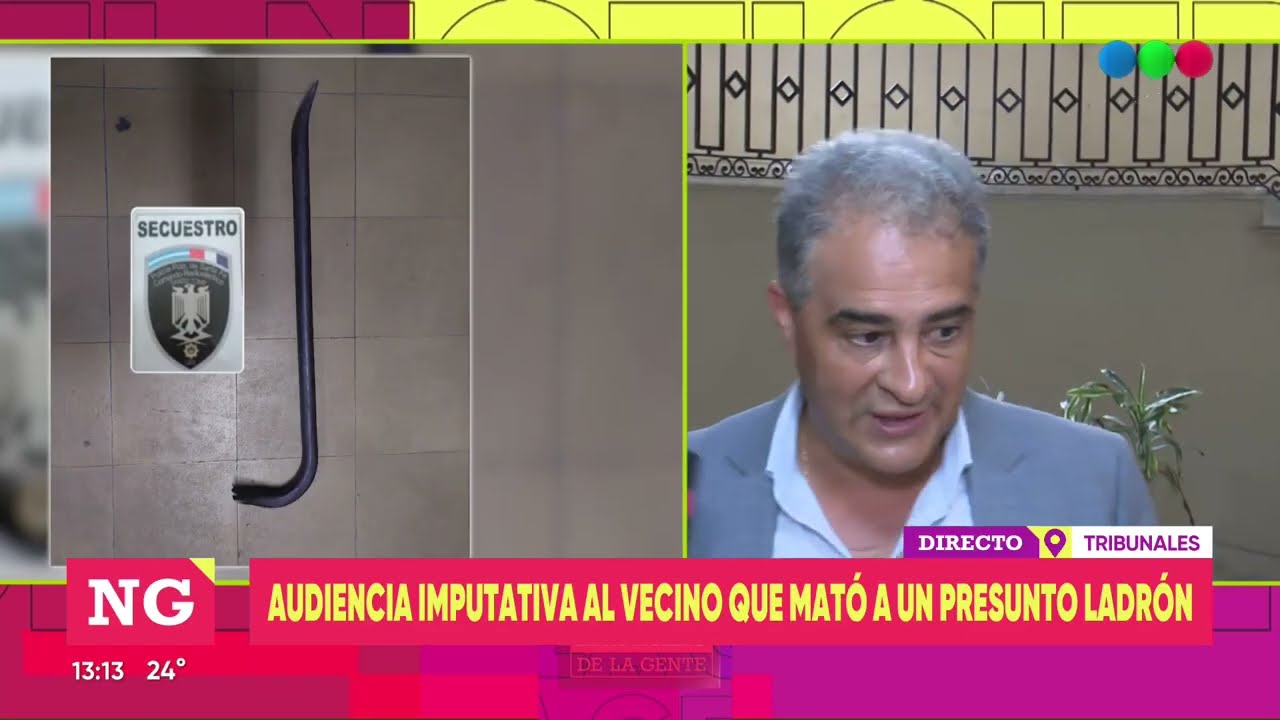 Se realizó la audiencia imputativa al vecino que mató a un supuesto ladrón