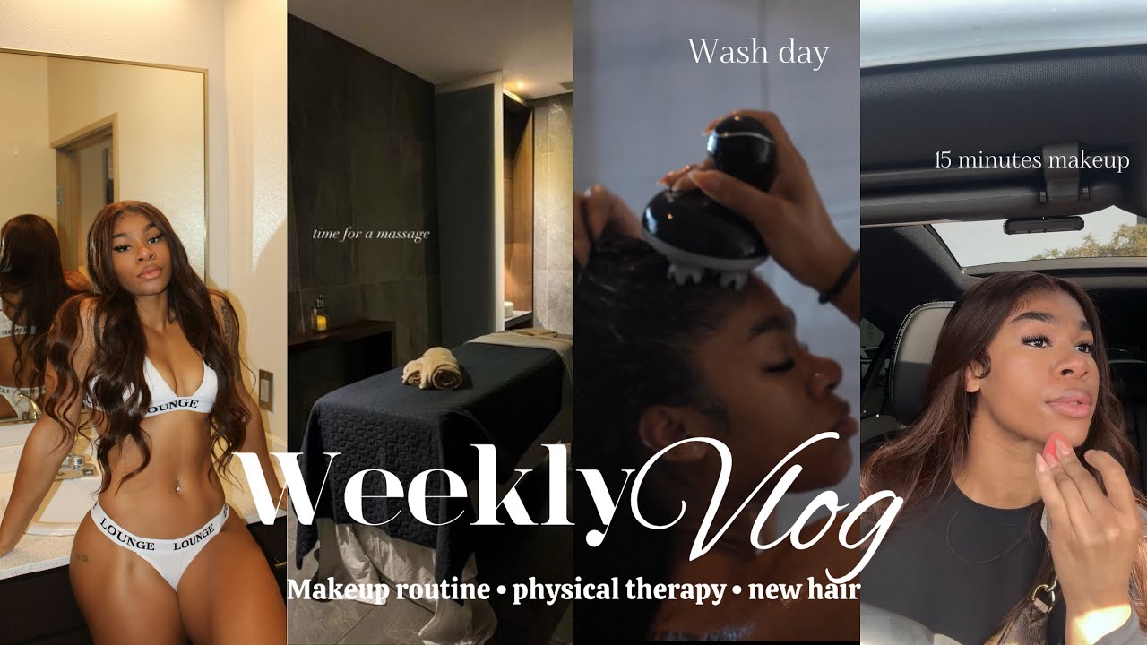 Weekly vlog | nude spa + new hair + arm workout & more!