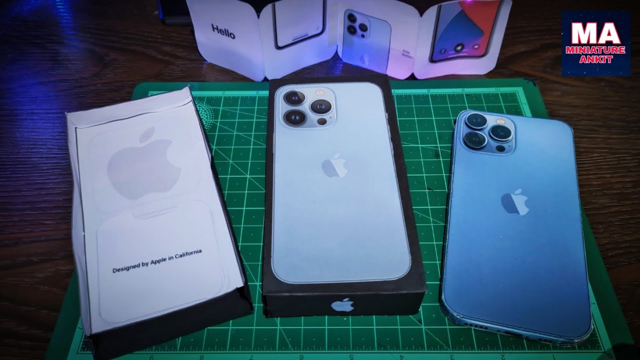 How to make DIY iPhone 13 Pro Max Box Accessories out of cardboard at home | DIY iPhone 13 Pro Box